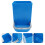 4Pcs Blue Plastic Chick Feeder Poultry Food Storage Bowl 10