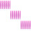 300Pcs Purple Plastic Manicure Cuticle Pushers Comfortable Nail Tools 9