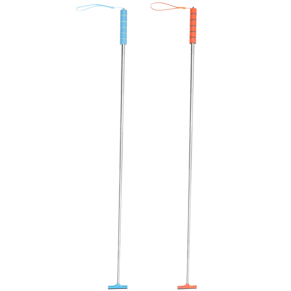 4Pcs Compact Car Mirror Cleaner Tools Retractable Squeegee For Windows 062434533561