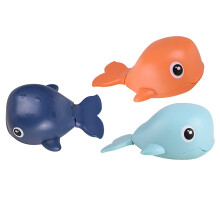 9Pcs Baby Bath Toys Clockwork Whale Assorted Color Safe Water Play