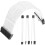 3Sets Copper Extension Cable Kit White Pcie GPU Cable for Pc Power 3