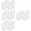 16Pcs White Portable A5 Storage Boxes Plastic File Organizer with Lid 9