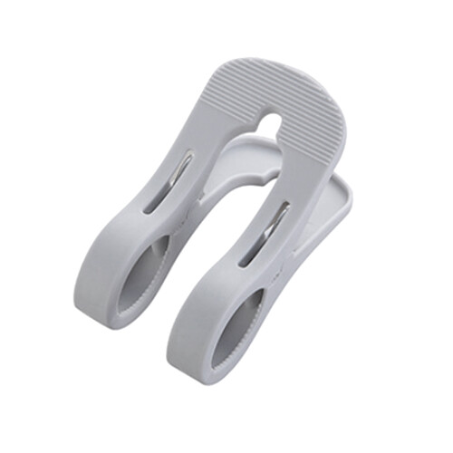 3Pcs Grey Windproof Clothes Clip Non-Slip Quilt Clips Plastic