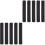10Pcs Stylish Black Felt Wall Sticker Strip for Message Display 3