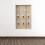 2Pcs Decorative Wooden Key Holder Khaki Wall Mounted Key Hook Rack 8