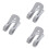 3Pcs Grey Windproof Clothes Clip Non-Slip Quilt Clips Plastic 5