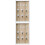 2Pcs Decorative Wooden Key Holder Khaki Wall Mounted Key Hook Rack 5