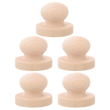 15Pcs DIY Wooden Seal Beige Durable Stamps for Scrapbooking and Cards