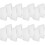 16Pcs White Portable A5 Storage Boxes Plastic File Organizer with Lid 7