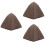 3Pcs Portable Grey Wool Felt Sauna Hats Thickened Comfortable Hats 6
