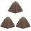 3Pcs Portable Grey Wool Felt Sauna Hats Thickened Comfortable Hats 2