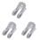 3Pcs Grey Windproof Clothes Clip Non-Slip Quilt Clips Plastic 2