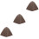 3Pcs Portable Grey Wool Felt Sauna Hats Thickened Comfortable Hats 5