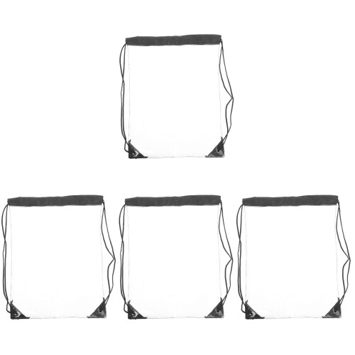 4Pcs Portable Transparent Drawstring Wash Bag Multi-Functional Storage 1