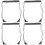 4Pcs Portable Transparent Drawstring Wash Bag Multi-Functional Storage 5
