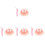 4Sets Comfortable Cotton Bunny Leash Harness Adorable Rabbit Dress 2