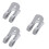 3Pcs Grey Windproof Clothes Clip Non-Slip Quilt Clips Plastic 6