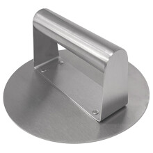 5Pcs Silver Burger Mold Press Round Patty Maker Kitchen Tool