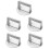 5Pcs Silver Burger Mold Press Round Patty Maker Kitchen Tool 6