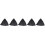 5Pcs Durable Black Halloween Cape Decorative Cloak for Party Use 9