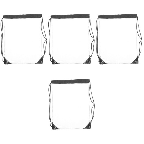 4Pcs Portable Transparent Drawstring Wash Bag Multi-Functional Storage 2