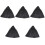 5Pcs Durable Black Halloween Cape Decorative Cloak for Party Use 4