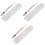 3Pcs Pink Bilateral Baby Scraping Spoons Durable Silicone Fruit Spoon 3