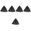 5Pcs Durable Black Halloween Cape Decorative Cloak for Party Use 5