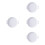 4Pcs White Ceramic Plate Multifunctional Food Holder for Home 6