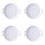 4Pcs White Ceramic Plate Multifunctional Food Holder for Home 5