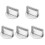 5Pcs Silver Burger Mold Press Round Patty Maker Kitchen Tool 2