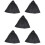 5Pcs Durable Black Halloween Cape Decorative Cloak for Party Use 8