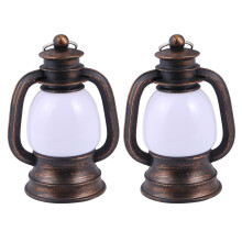 6Pcs Emergency Camping Lights Vintage Oil Lanterns Outdoor Tent Lamps