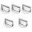 5Pcs Silver Burger Mold Press Round Patty Maker Kitchen Tool 3