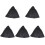 5Pcs Durable Black Halloween Cape Decorative Cloak for Party Use 3