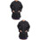 2Pcs Machine Washable Black Long Sleeve Clothes for Salon Workers 7