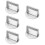 5Pcs Silver Burger Mold Press Round Patty Maker Kitchen Tool 10