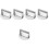 5Pcs Silver Burger Mold Press Round Patty Maker Kitchen Tool 4
