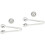 2Sets Ball-Shape Stainless Steel Whiskey Stones Wine Accessory Silver 4