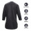2Pcs Machine Washable Black Long Sleeve Clothes for Salon Workers 9