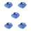 5Pcs Blue Bbq Cleaning Brush Labor-Saving Grill Accessory 7