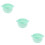 3Pièces Bol Chauffe-Cire Vert Silicone Pratique Usage Féminin 10