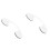 2Pcs Home Bathroom Suction Cup Grab Bars Plastic Shower Handles White 6