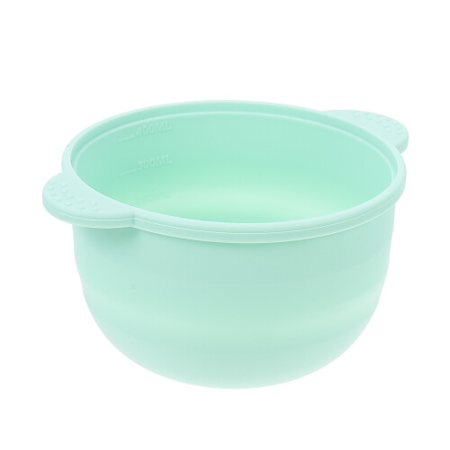3Pièces Bol Chauffe-Cire Vert Silicone Pratique Usage Féminin