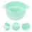 3Pièces Bol Chauffe-Cire Vert Silicone Pratique Usage Féminin 11