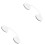 2Pcs Home Bathroom Suction Cup Grab Bars Plastic Shower Handles White 7