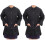 2Pcs Machine Washable Black Long Sleeve Clothes for Salon Workers 2