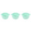 3Pièces Bol Chauffe-Cire Vert Silicone Pratique Usage Féminin 5