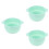 3Pièces Bol Chauffe-Cire Vert Silicone Pratique Usage Féminin 7