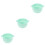 3Pièces Bol Chauffe-Cire Vert Silicone Pratique Usage Féminin 6